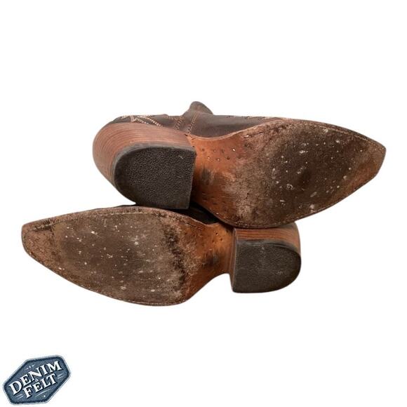 Ariat Women’s Weathered Brown Dixon Western Booties/Boots | PRELOVED!! - Picture 15 of 15